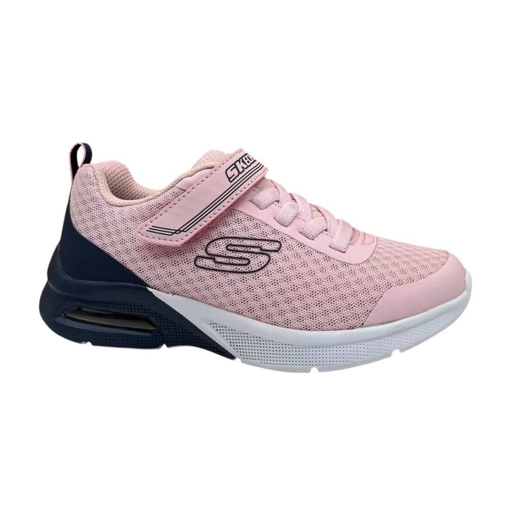 Skechers Youth Big Girl Athletic Slip-on Sneaker Size 1 Light Pink Gray Shoes - Picture 12 of 12